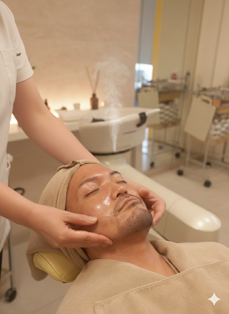 【12月年末おすすめ】東灘区の美容室COSMOSで体験する贅沢メンズエステ｜高級オイル×ピーリング