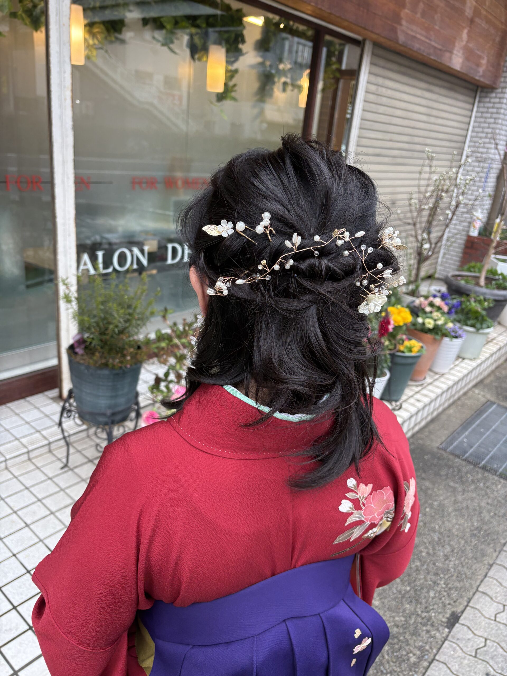 「東灘区・摂津本山で卒業式の着付けとヘアセット｜COSMOSの実例紹介」